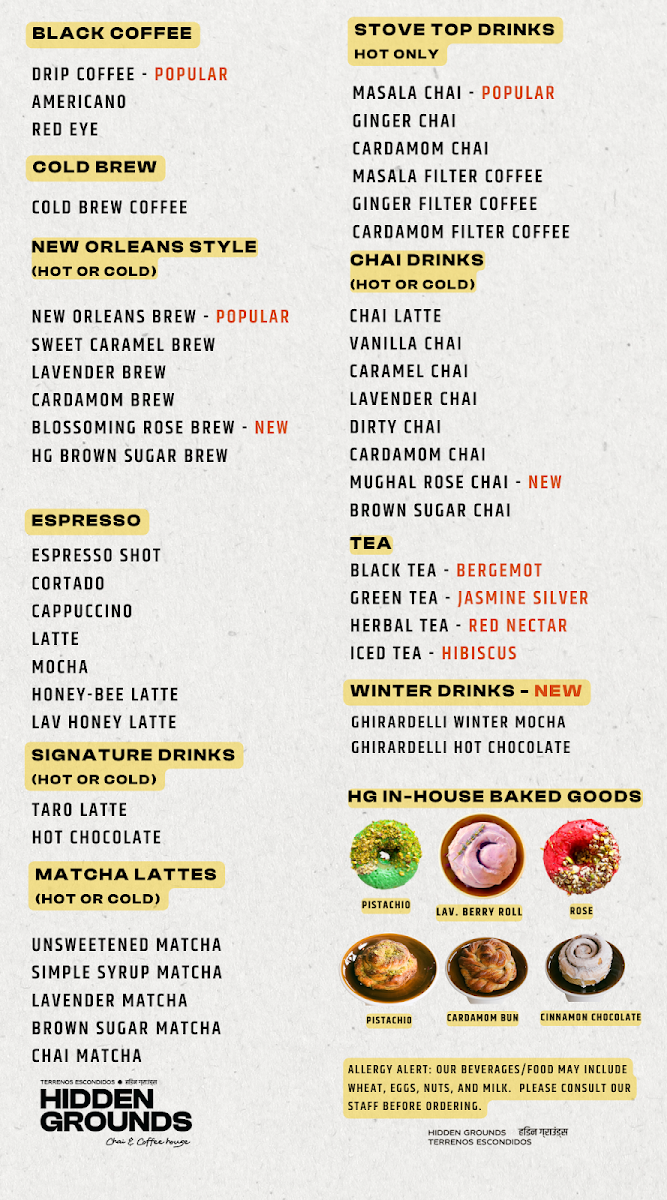 Hidden Grounds Chai & Coffee House - Manhattan photo 7