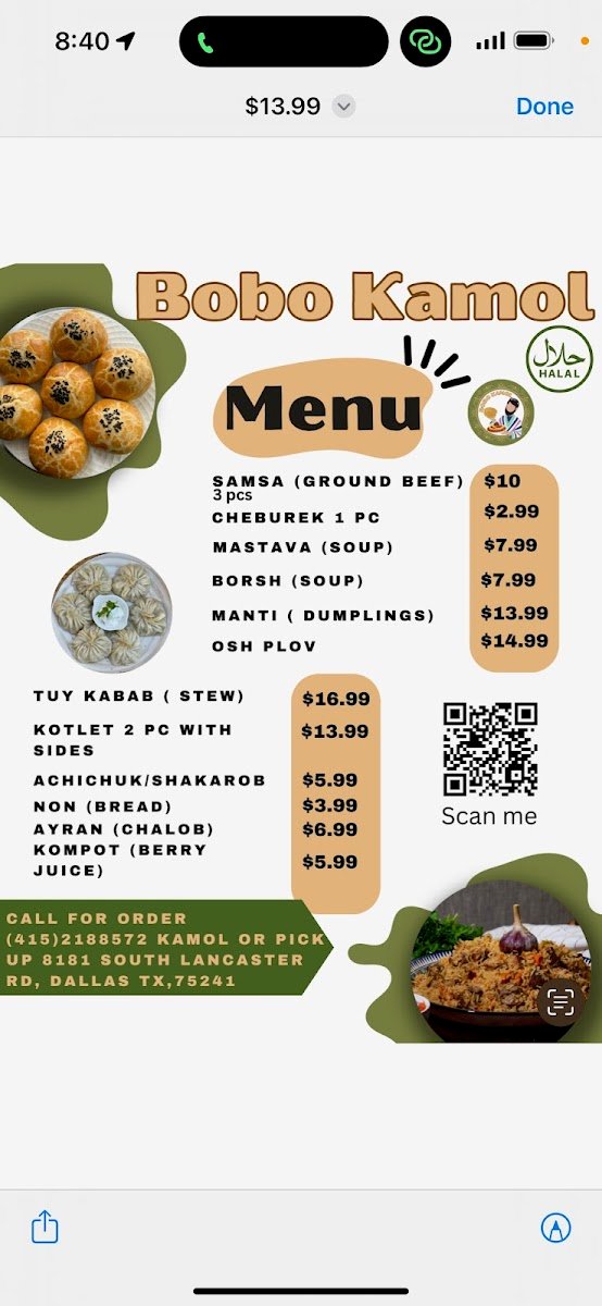 Bobo Kamol Halal Uzbek/Tajik Food - photo 5