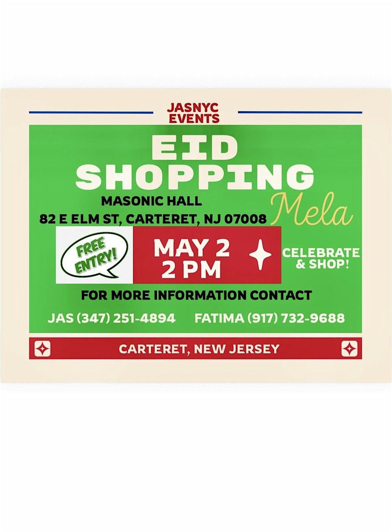 Carteret Eid Shopping Mela